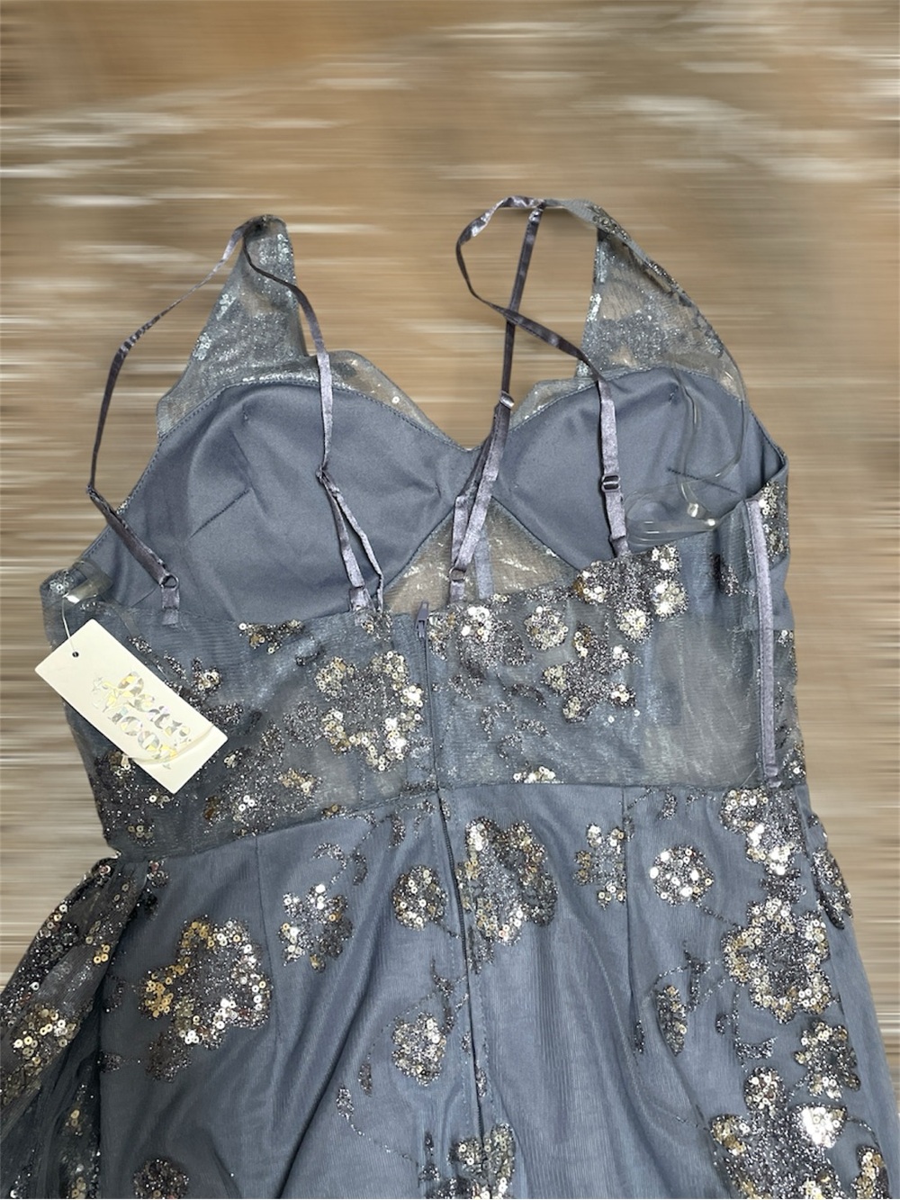 Dear Moon Sequin Mesh Corset Gown Size 11 NWT Formal Dress NWT - Picture 16 of 16